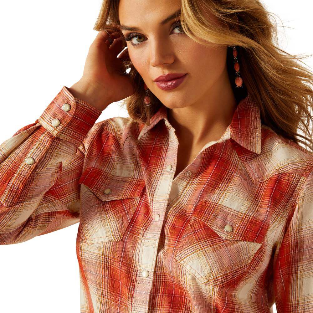 Ariat Womens Amara Shirt Peach