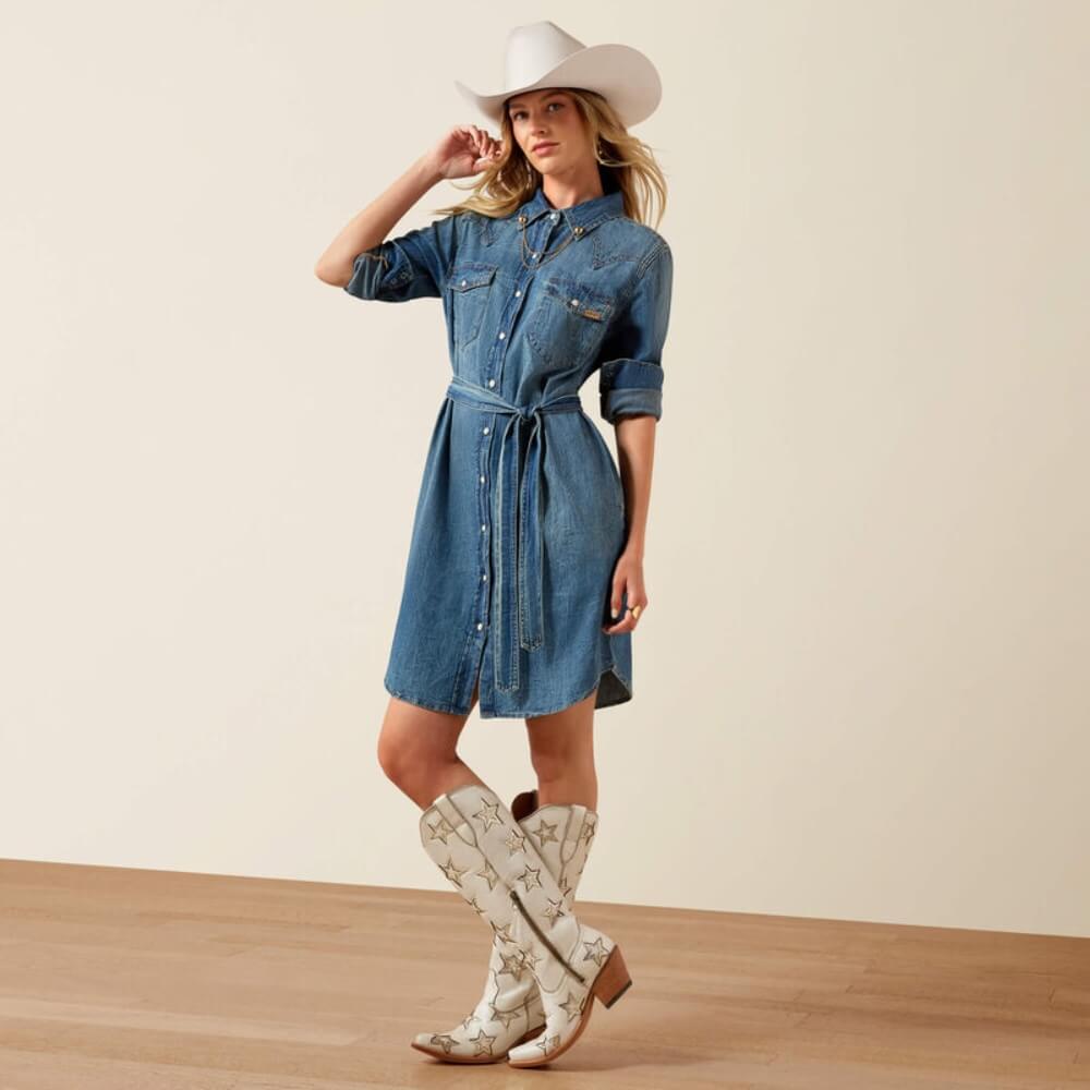 Ariat Womens Americana Denim Dress