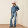 Ariat Womens Americana Denim Shirt Clinton - 10079845