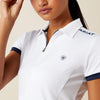 Ariat Womens Bandera Team White Polo Shirt