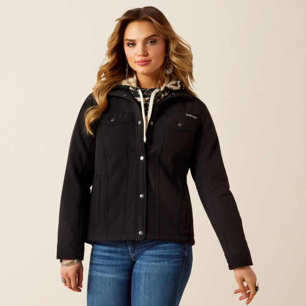Ariat Womens Berber Back Softshell Jacket Black - 10062258