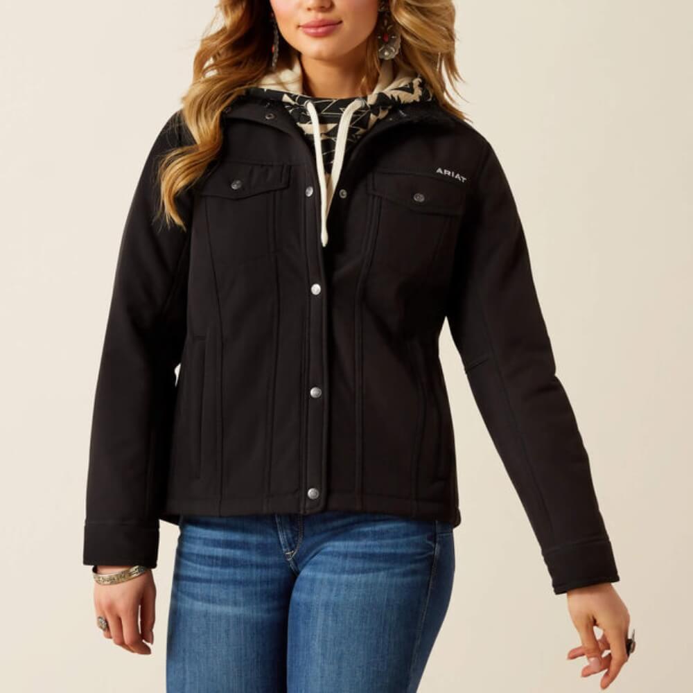 Ariat Womens Berber Back Softshell Jacket Black - 10062258