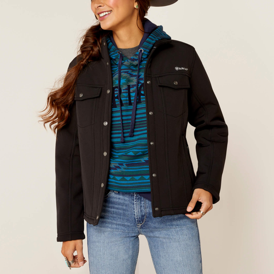 Ariat Womens Berber Softshell Jacket In Black Shop Online