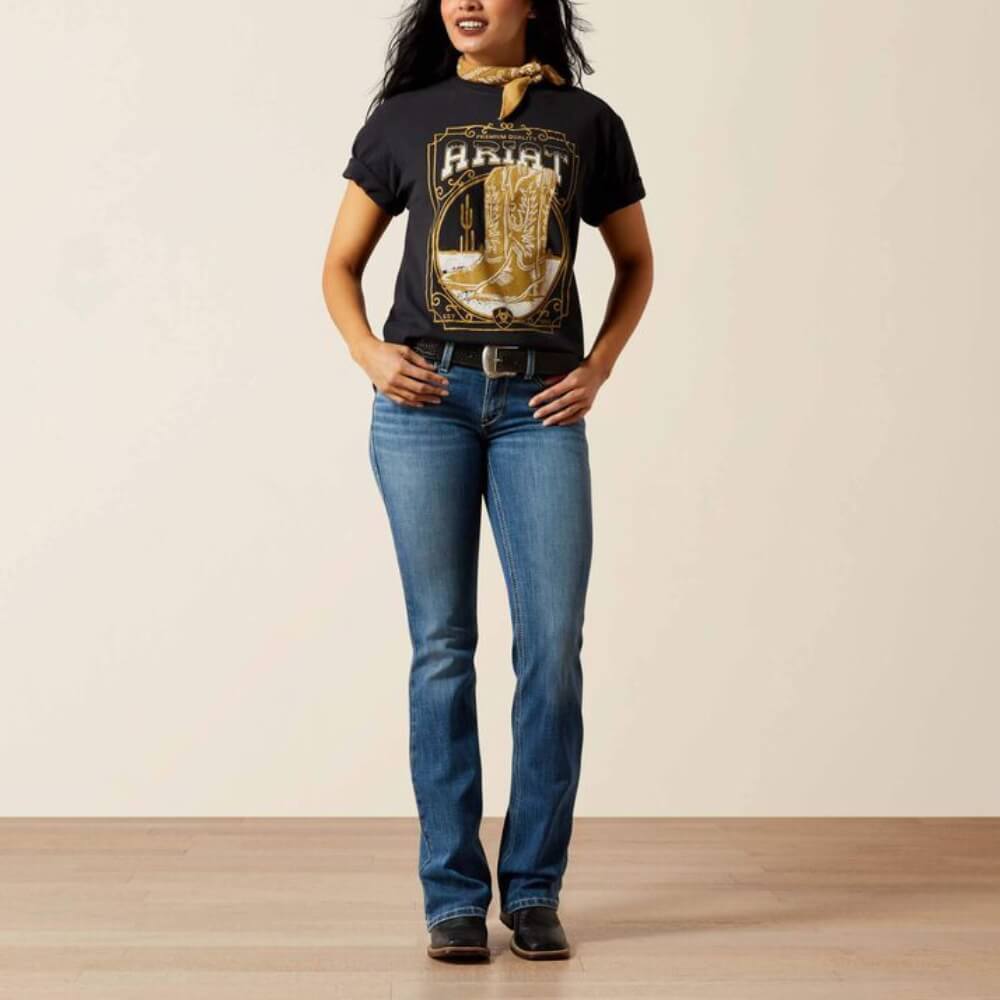 Ariat Womens Boot Cloche T-Shirt Black