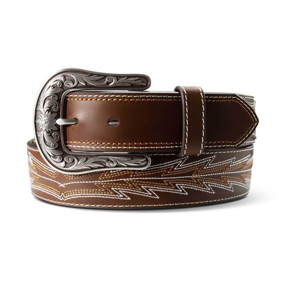 Ariat Womens Bootstitch Leather Belt Brown - A1568002