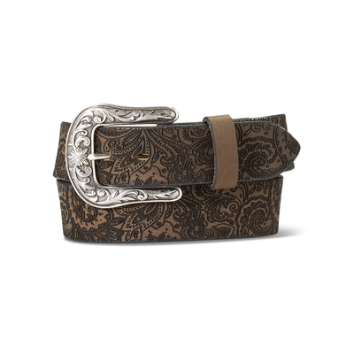 Ariat Womens Brown Leather Belt