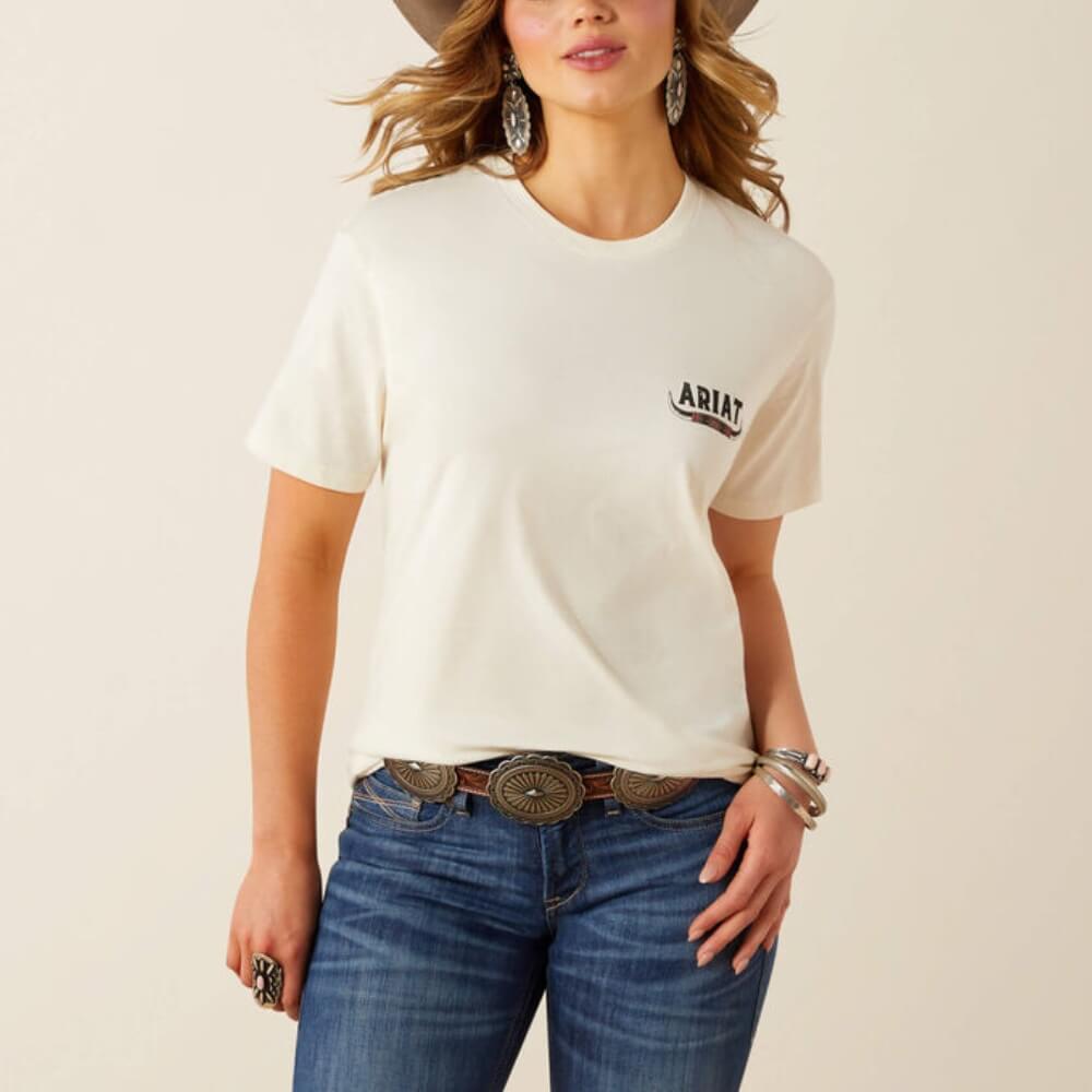Ariat Womens Bull Horns T-Shirt