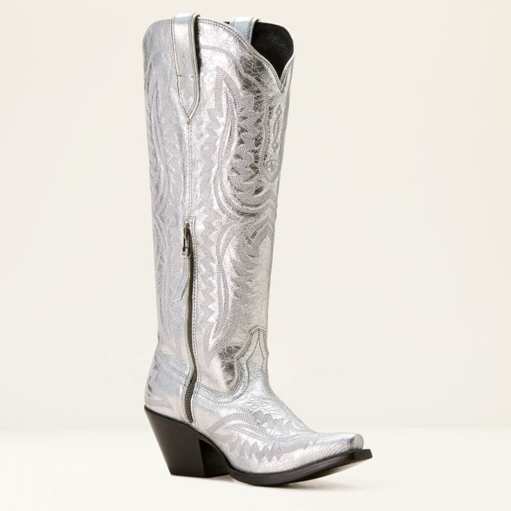 Ariat Womens Casanova X Toe Western Boots Silver Shine - 10053653