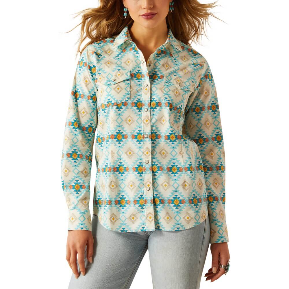 Ariat Womens Cayo Aztec Western Shirt