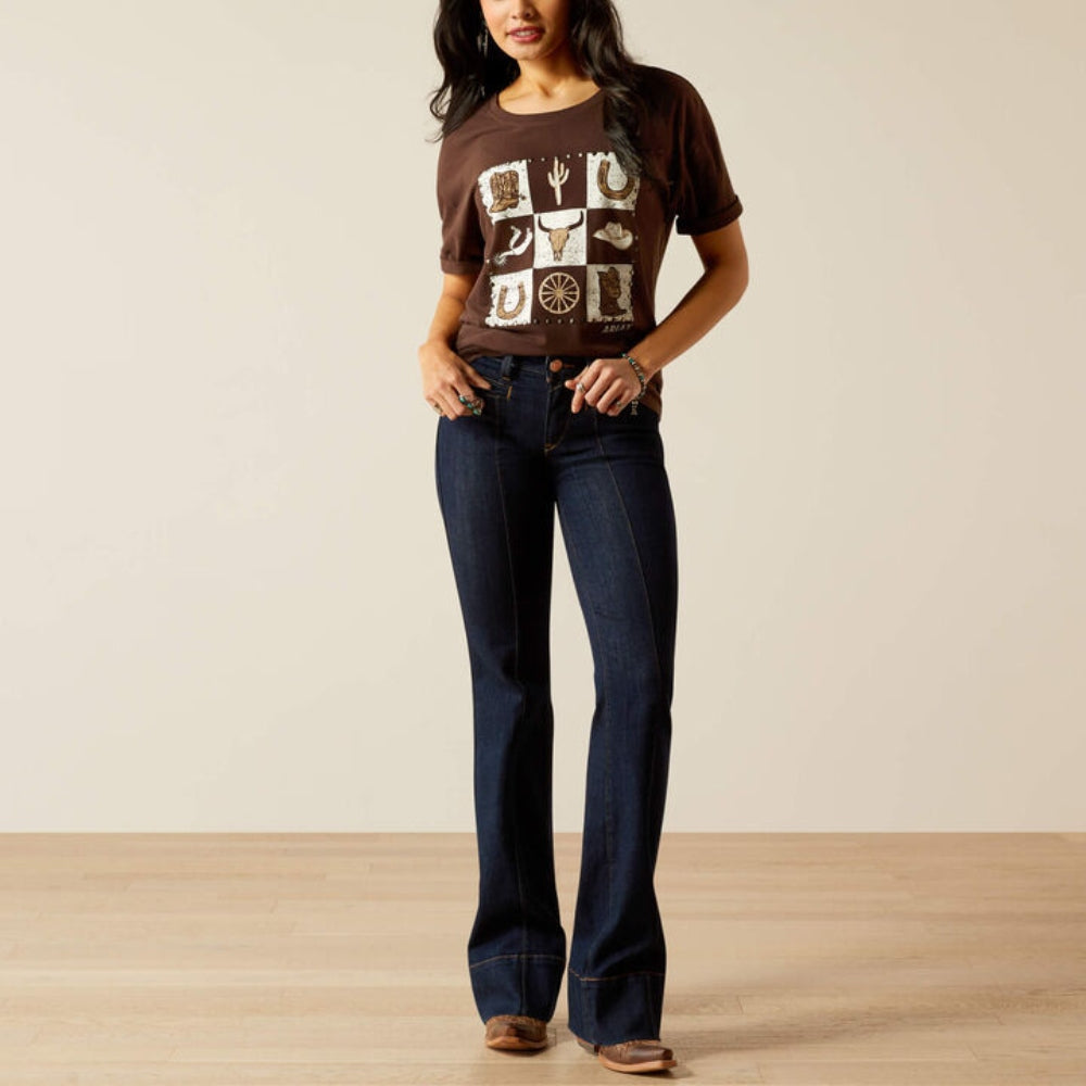 Ariat Womens Checkerboard T-Shirt