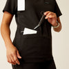Ariat Womens Clara 6 Pocket Scrub Top Black - 10039716