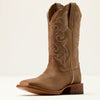 Ariat Womens County Lane Wide Square Toe Western Boots Natural Tan - 10074374
