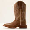 Ariat Womens County Lane Wide Square Toe Western Boots Natural Tan - 10074374