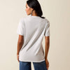 Ariat Womens Cowboy Rose T-Shirt Steel Heather - 10073556