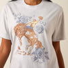 Ariat Womens Cowboy Rose T-Shirt Steel Heather - 10073556