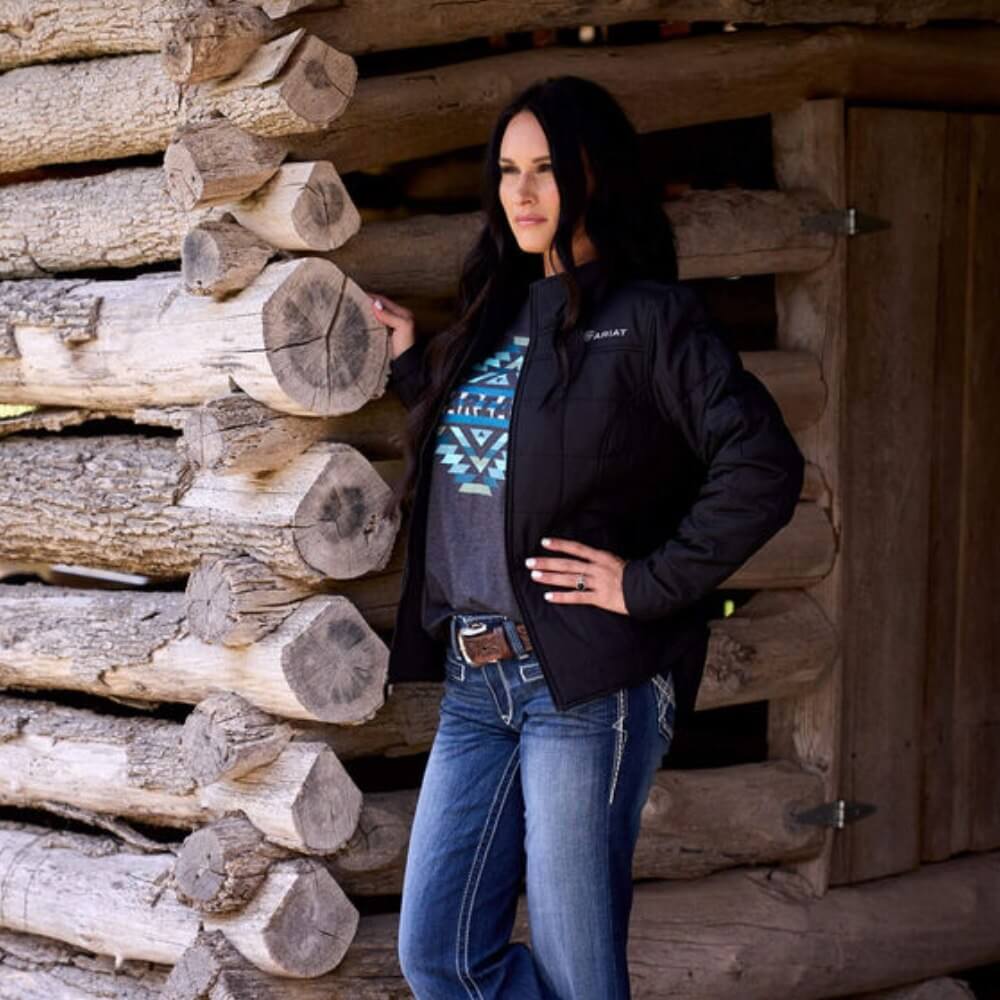 Ariat Womens Crius Insulated Black Concealed Carry Jacket - 10032982