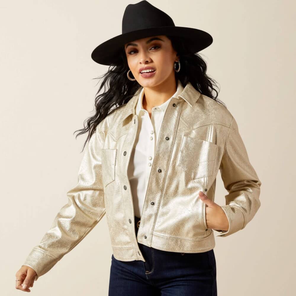 Ariat Womens Cropped Jacket Gold - 10065994