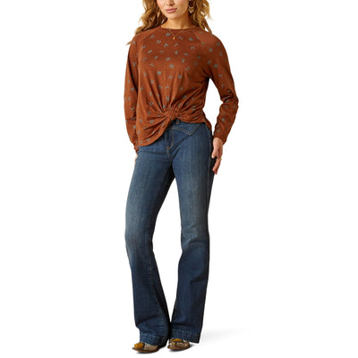 Ariat Womens Della Long Sleeve Blouse