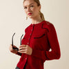 Ariat Womens Dolly Cardigan Savvy Red - 10080643