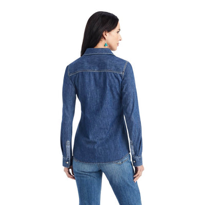 Ariat Womens Farriday Denim Shirt 
