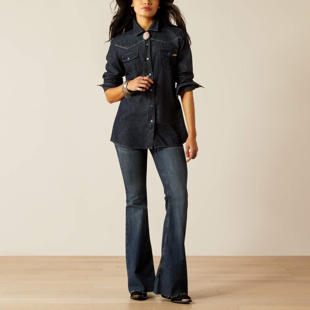 Ariat Womens Farriday Denim Shirt 