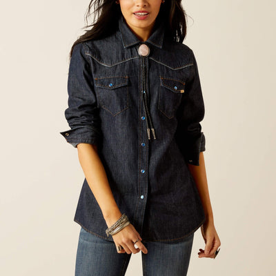 Ariat Womens Farriday Denim Shirt 