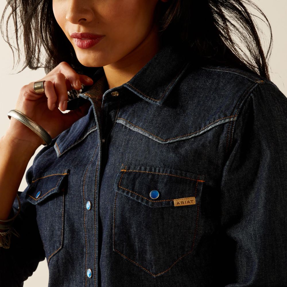 Ariat Womens Farriday Denim Shirt 