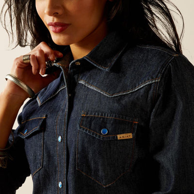 Ariat Womens Farriday Denim Shirt 