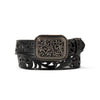 Ariat Womens Genuine Leather With Floral Filigree Belt Black - A1566701