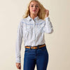 Ariat Womens Grace Western Snap Shirt Blossom Stripe - 10073486