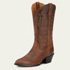 Ariat Womens Heritage R Toe Western Boots Distressed Brown - 10001021
