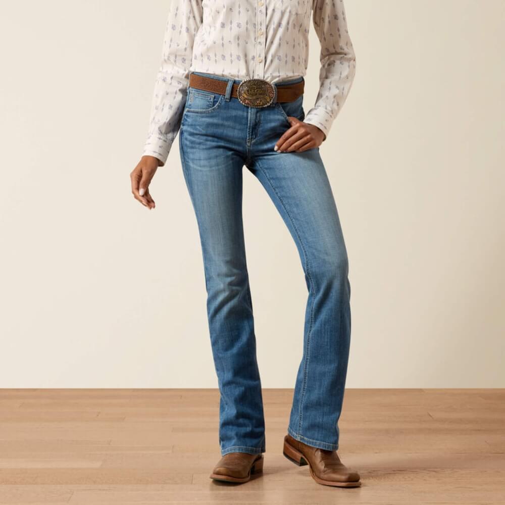 Ariat Womens High Rise Lyra Boot Cut Jeans Belfair - 10074825