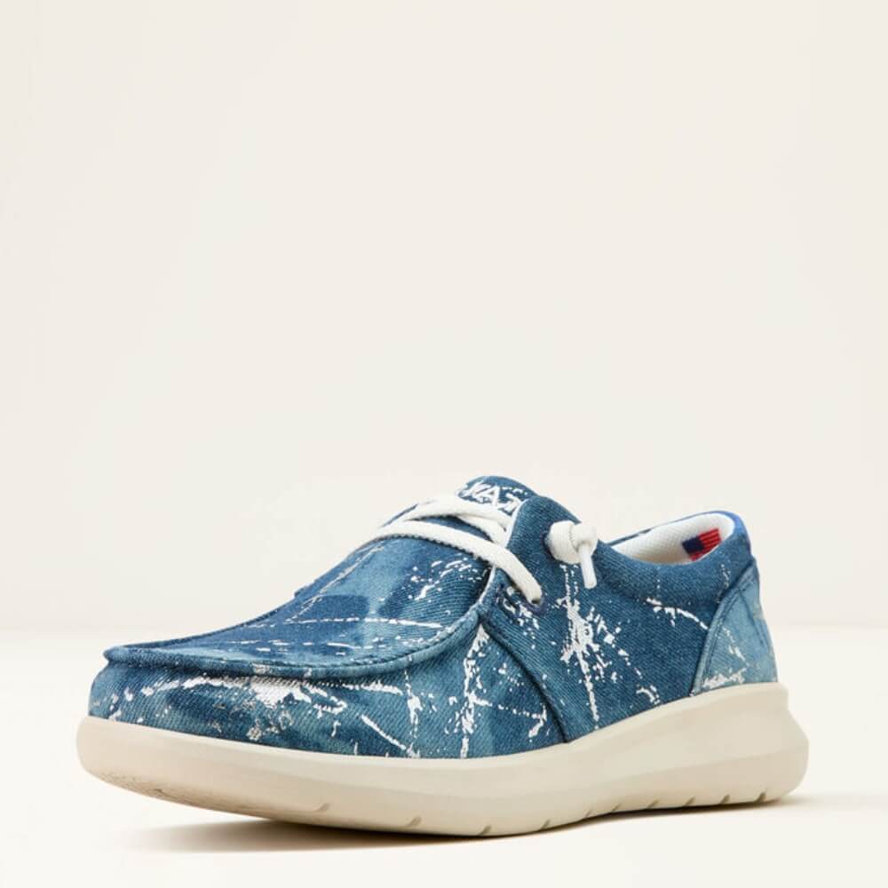 Ariat Womens Hilo Shoes Silver Splatter Denim - 10061342