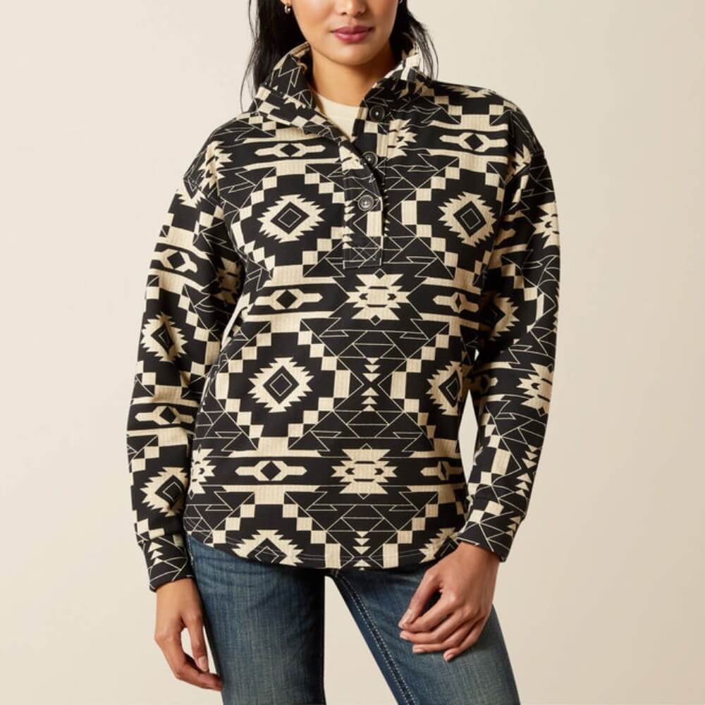 Ariat Womens Hometown Sweatshirt Southwest Print - 10062302