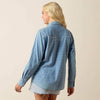 Ariat Womens Jade Western Snap Shirt Chambray Dobby - 10073435