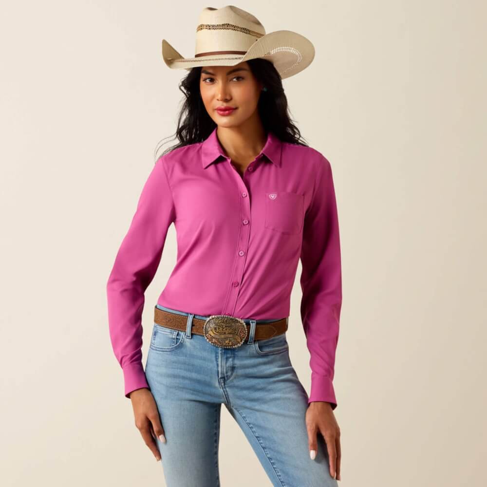 Ariat Womens Kirby Pro Shirt Rose Sorbet - 10073654