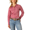 Ariat Womens Kirby Rose Wine Shirt