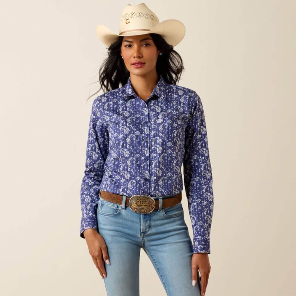 Ariat Womens Kirby Stretch Shirt Paisley Floral Print - 10073477