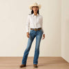 Ariat Womens Kirby Stretch Shirt Sea Salt Dewdrop - 10078847