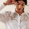 Ariat Womens Lattice Shirt White - 10073667