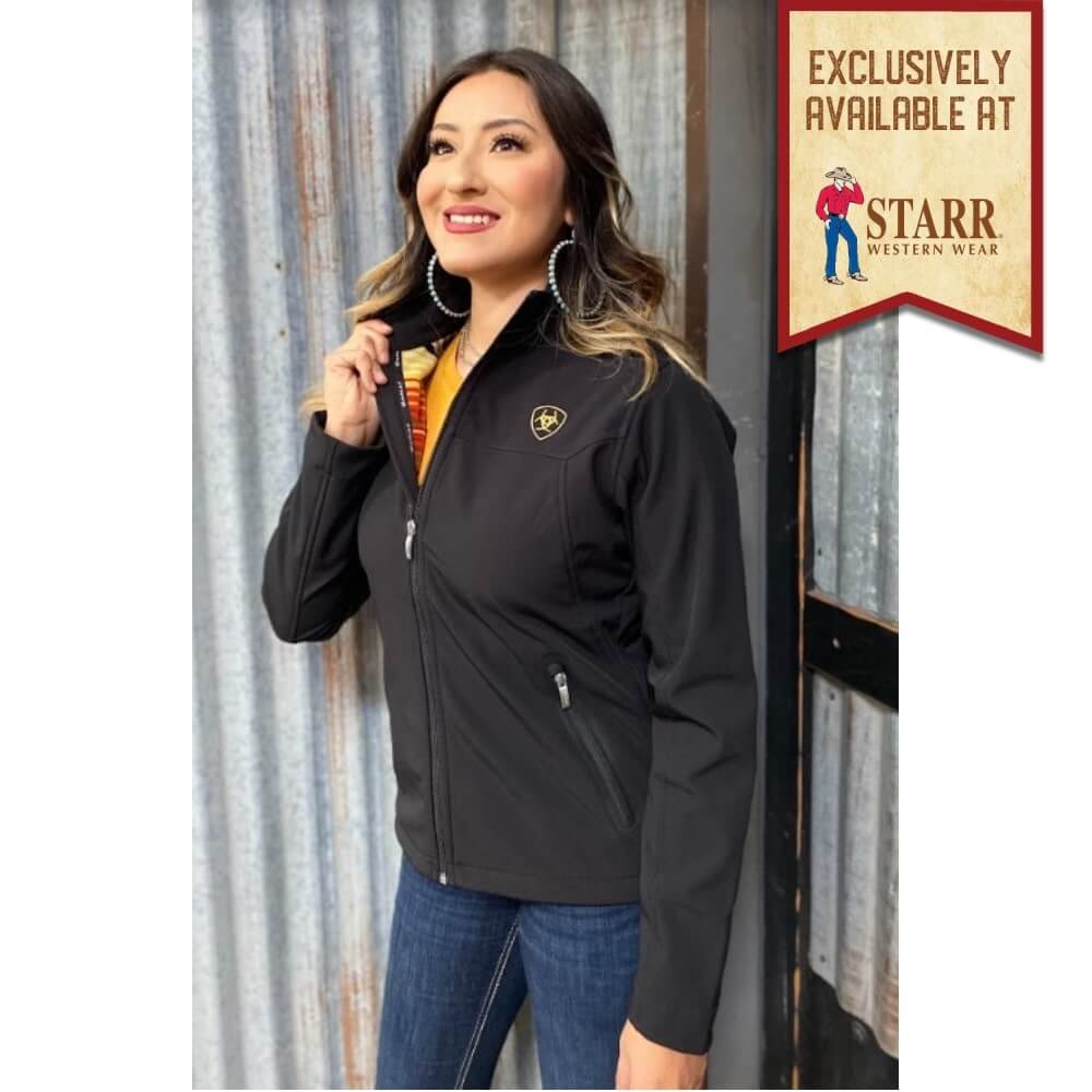 Ariat Womens Classic Team Limited Edition Black Serape Softshell Jacket