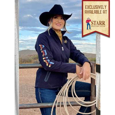 Ariat Womens Classic Team Limited Edition Black Serape Softshell Jacket