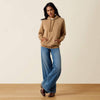 Ariat Womens Logo 2.0 Hoodie Khaki Heather - 10080603
