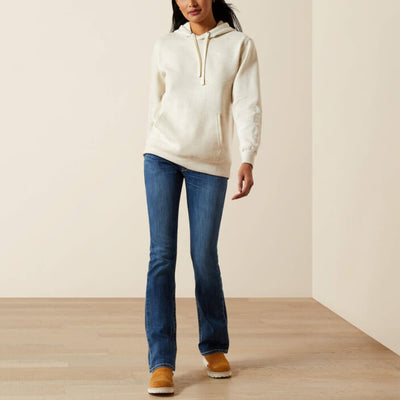 Ariat Womens Logo 2.0 Hoodie Oatmeal Heather - 10062270