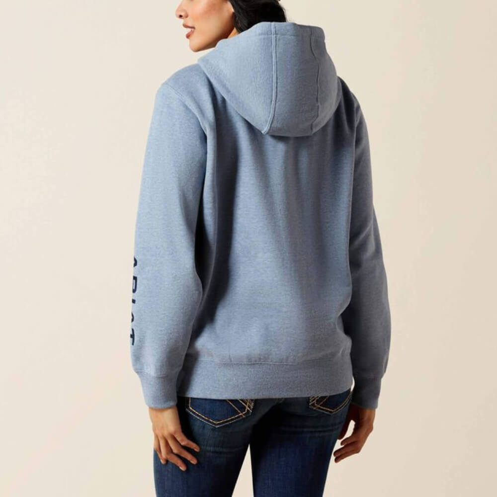 Ariat Womens Logo 2.0 Hoodie Vintage Indigo Heather - 10065828