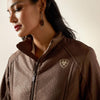 Ariat Womens Logo Softshell Faux Leather Jacket