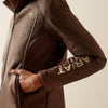 Ariat Womens Logo Softshell Faux Leather Jacket