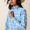 Ariat Womens Logo Softshell Jacket Ashleigh blue southwest geo - 10071204