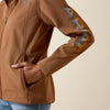 Ariat Womens Logo Softshell Jacket Dachshund Heather - 10079891