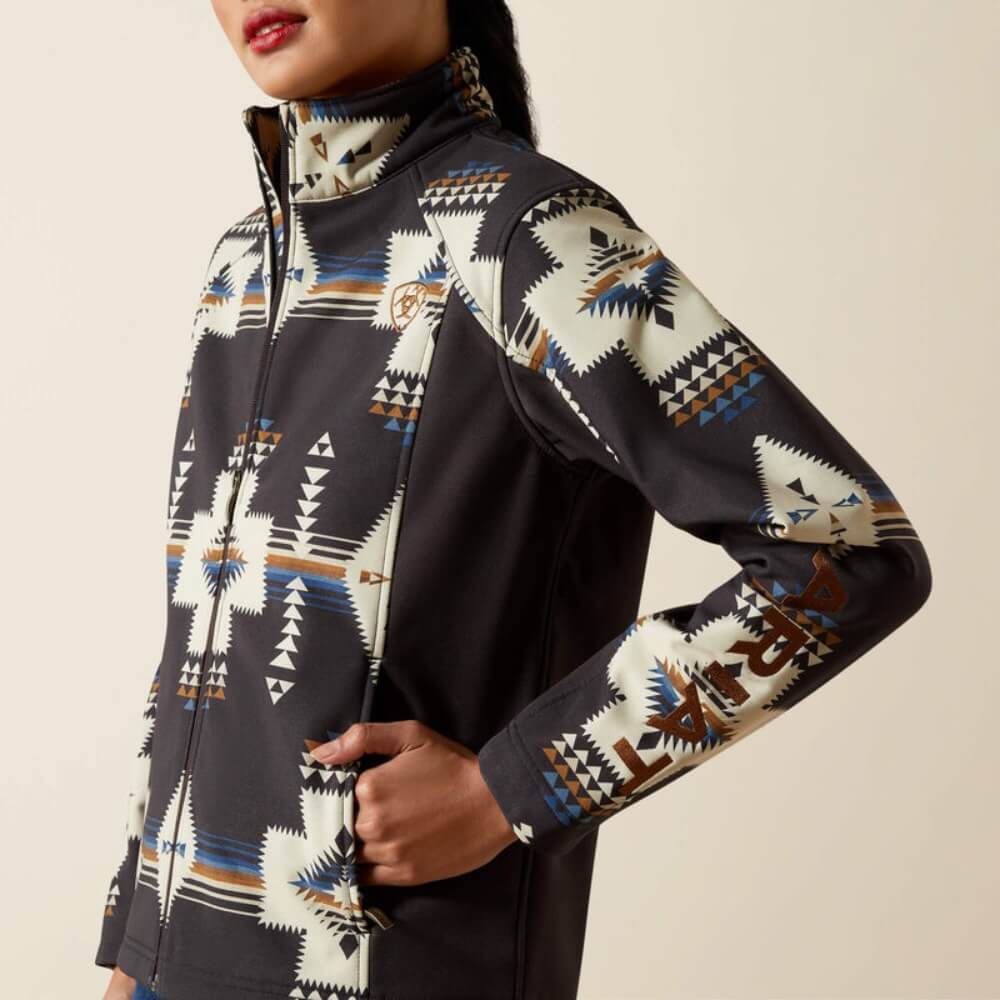 Ariat Womens Logo Softshell Print Jacket